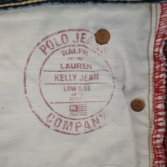 Polo Ralph Lauren Kelly Jean Womens Size 14 Blue Mid-Rise Bootcut Denim Jeans - Picture 3 of 10